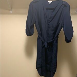 Barneys New York Navy blue shirt dress size S